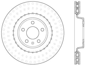 StopTech 12-13 Audi A6 Quattro/11-12 A7 Quattro / 10-13 S4 Front Left Cryo Slotted Rotor