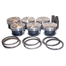 Manley 93-98 Toyota Supra Turbo (2JZGTE) 86.5mm +.5mm Oversized Bore 8.5:1 Dish Piston Set with Ring