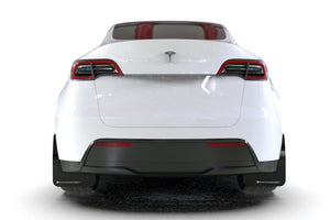 Rally Armor 20-22 Tesla Model Y Black UR Mud Flap w/ White Logo